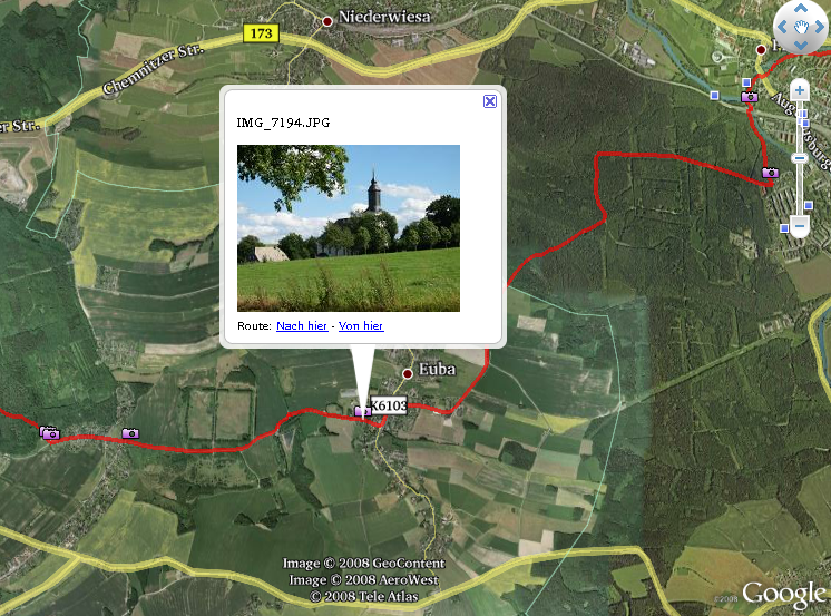 GPS-Track mit Bilder in Google Earth