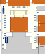 stand areas on top floor