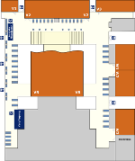 stand areas on top floor
