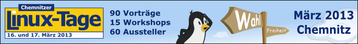 Chemnitzer Linux-Tage – 16. und 17. März 2013