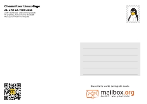 Postkarte Rückseite
