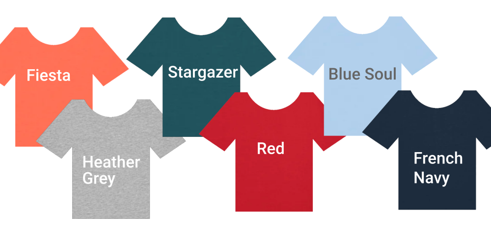 diffrent shirt colours